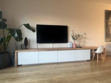 Ombouw TV meubel Besta Eiken 308x53x46cm - afbeelding 1