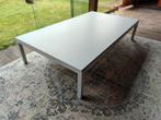 Aluminium lounge tafel met glasplaat, Zo goed als nieuw, Ophalen, Aluminium