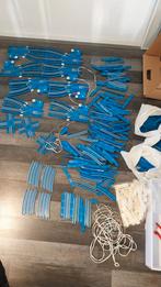 Grote partij Lego 12V blauwe treinrails, Hobby en Vrije tijd, Modeltreinen | H0, Gebruikt, Gelijkstroom, Rails, Ophalen of Verzenden
