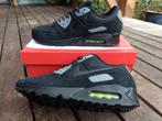 NIEUW NIKE Air Max 90 black/black volt cool grey maat 45,5, Ophalen of Verzenden, Nieuw, Zwart, Nike