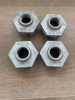 Nieuwe gegalvaniseerde verloopmoeren 2½” x 1” (4 stuks), Ophalen of Verzenden, Nieuw, Overige metalen