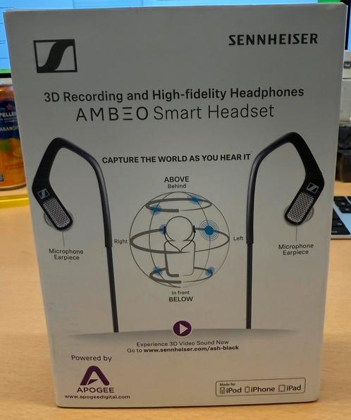 Sennheiser AMBEO Smart Headset Zwart Lightning Nieuw!, Computers en Software, Headsets, Nieuw, Over-ear, Ophalen of Verzenden