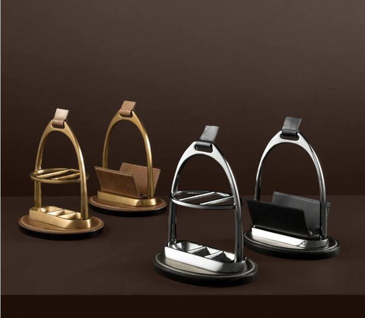 Eichholtz Pennenset brievenset tafelklok Paardenliefhebbers, Diversen, Bureau-accessoires, Nieuw, Ophalen of Verzenden