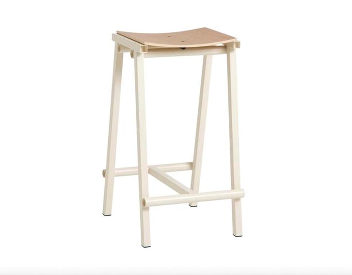 HAY Taburete 8 Barkruk Low H 65 cm - Eggshell | Van €139, nu, Huis en Inrichting, Barkrukken, Nieuw, 60 tot 90 cm, 1 kruk, Ophalen of Verzenden