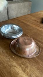 Koperen ovenschaaltje 3 stuks Sambonet Italy, Ophalen of Verzenden, Zo goed als nieuw, Overige materialen