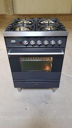 Mooie Boretti Fornuis 60 cm breed, Zo goed als nieuw, Energieklasse A of zuiniger, Gas, 90 tot 95 cm