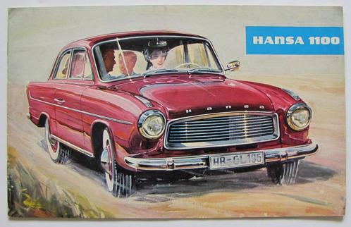 Folder Hansa 1100, Boeken, Auto's | Folders en Tijdschriften, Gelezen, Overige merken, Verzenden