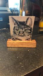 Houten standaards, Ophalen of Verzenden, Gebruikt, Minder dan 50 cm, Schilderij