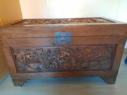 Chinese kamfer kist, Huis en Inrichting, Woonaccessoires | Kisten, Gebruikt, 50 tot 75 cm, Ophalen
