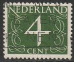Nederland 1962 774 Cijfer 4c fluor, Gest, Postzegels en Munten, Postzegels | Nederland, Ophalen of Verzenden, Na 1940, Gestempeld