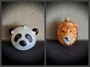 Kerstballen dierenkop (Prijs is voor beide) beschikbaar voor biedingen