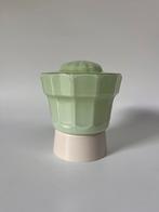 Vintage groene Thabur lamp plafondlamp jaren 30, Antiek en Kunst, Ophalen of Verzenden