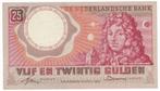 24-2258 Nederland 25 gulden 1955, Postzegels en Munten, Bankbiljetten | Nederland, Verzenden, 25 gulden, Los biljet