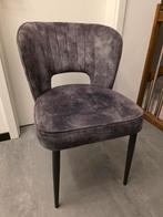 Eetkamerstoelen 4 stuks, Ophalen, Zwart, Metaal, Eén