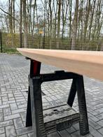 Ovaal eettafel 240x110x3 verjongd eiken rustiek, Ophalen, 150 tot 200 cm, Eikenhout, Vijf personen of meer