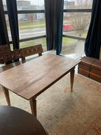 Een echt oude indonesische eettafel 95x 160, Huis en Inrichting, Tafels | Eettafels, Gebruikt, 100 tot 150 cm, Teakhout, Ophalen of Verzenden