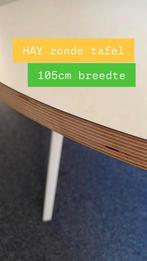 Witte ronde HAY-tafel, Huis en Inrichting, Tafels | Eettafels, Ophalen, 100 tot 150 cm, Rond, Zo goed als nieuw