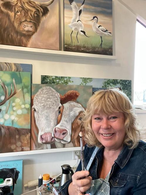 Dierenportretten in allerlei maten, Antiek en Kunst, Kunst | Schilderijen | Modern, Ophalen of Verzenden