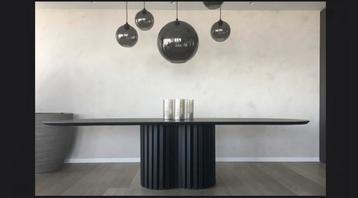 Moderne design eettafel donker gebeitst eik 300x100 beschikbaar voor biedingen