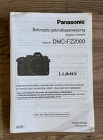Panasonic Lumix DMC-FZ2000 Handleiding Nederlandstalig, Ophalen of Verzenden