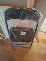 Zwarte klapstoel - Nieuw in verpakking, Huis en Inrichting, Stoelen, Ophalen, Zwart, Nieuw, Metaal