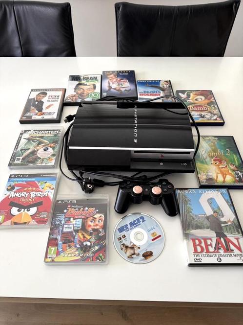 playstation  3, Spelcomputers en Games, Spelcomputers | Sony PlayStation 3, Gebruikt, Slim, Met 1 controller, Met games, Ophalen of Verzenden