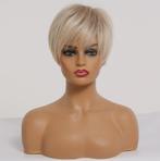 Blonde Korte Pruik Met Bob Blond Haar Haren Dames Vrouwen, Verzenden, Nieuw, Pruik of Haarverlenging