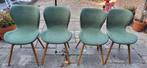 Set van 4 groene stoelen, Huis en Inrichting, Stoelen, Ophalen of Verzenden, Gebruikt, Overige kleuren