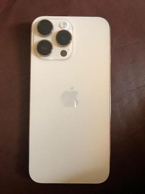 iPhone 14 Pro Max 128GB Wit/Goud –hoesje & screenprotector, Telecommunicatie, Mobiele telefoons | Apple iPhone, Gebruikt, 256 GB