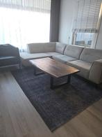 Hoekbank, tafel, tapijt & IKEA fauteuil, Huis en Inrichting, Ophalen, Zo goed als nieuw, Vierpersoons of meer, Hoekbank