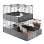 NIEUW IN DOOS! Ferplast Multipla Double konijnen/ Cavia Kooi, Nieuw, 90 cm of meer, Kooi, Ophalen of Verzenden