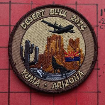 KLU PATCH EMBLEEM 336 SQN DESERT BULL 2024 YUMA C-130 beschikbaar voor biedingen