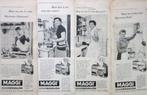 7 vintage advertenties reclames soep en bouillon 1956-57, Verzenden, Gebruikt