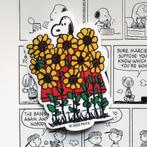 Snoopy van Peanuts strips zonnebloemen Sticker, Verzamelen, Verzenden, Snoopy, Nieuw, Plaatje, Poster of Sticker