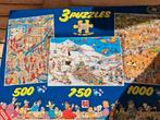 Jan van haasteren combidoos 500-750-1000st, Hobby en Vrije tijd, Denksport en Puzzels, Ophalen of Verzenden, 500 t/m 1500 stukjes