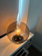 Glazen bol lamp met led, Ophalen of Verzenden, Zo goed als nieuw, Minder dan 50 cm