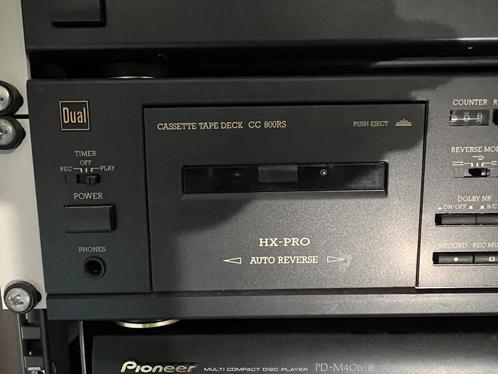 Dual Cassette Tape Deck  CC 800 RS, Audio, Tv en Foto, Cassettedecks, Enkel, Overige merken, Auto-reverse, Tiptoetsen, Ophalen