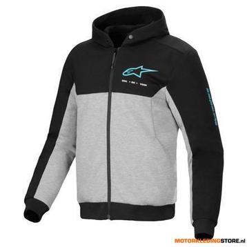 Alpinestars Chrome V2 Sport Motorhoodie, Zwart Turquoise beschikbaar voor biedingen