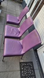 6x Bert Plantagie eetkamerstoelen, Huis en Inrichting, Stoelen, Ophalen, Gebruikt, Overige kleuren, Leer