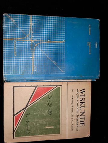 2 oude wiskunde boeken beschikbaar voor biedingen