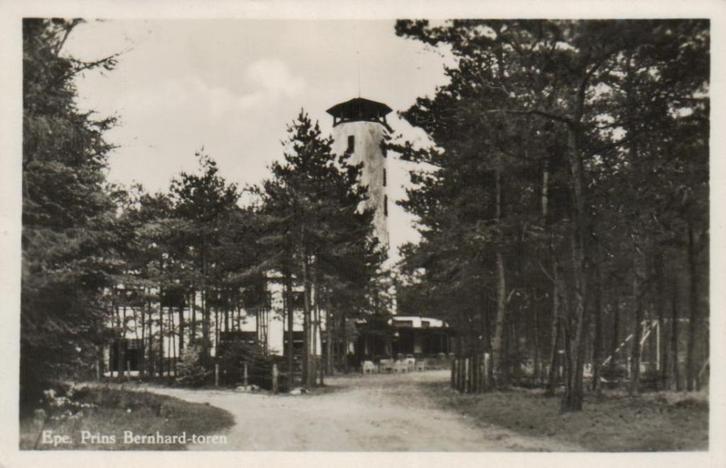 126 Epe Prins Bernhard toren 1950 gelopen, Verzamelen, Ansichtkaarten | Nederland, Gelopen, Gelderland, 1940 tot 1960, Ophalen of Verzenden