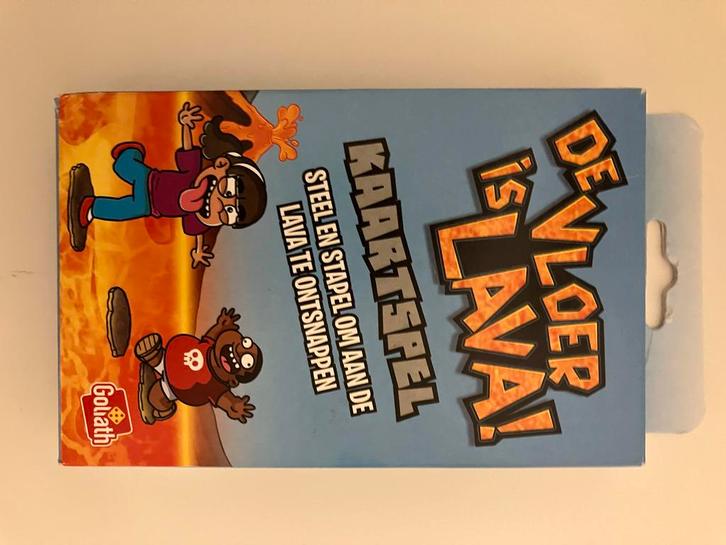 De Vloer is Lava! Kaartspel, Hobby en Vrije tijd, Gezelschapsspellen | Kaartspellen, Zo goed als nieuw, Een of twee spelers, Ophalen of Verzenden