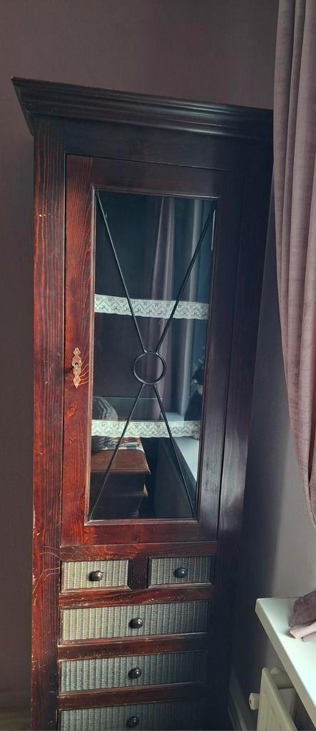 Heel vitrine kast, Huis en Inrichting, Kasten | Vitrinekasten, Gebruikt, 150 tot 200 cm, 50 tot 100 cm, 25 tot 50 cm, Ophalen