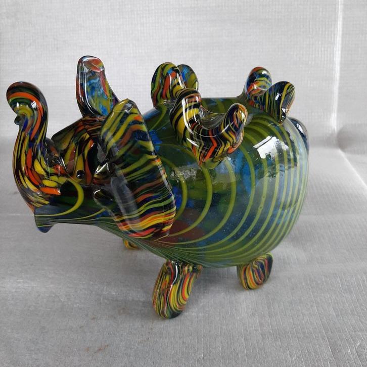 Glaskunst : Murano glas sculptuur olifant, Antiek en Kunst, Antiek | Glas en Kristal, Ophalen