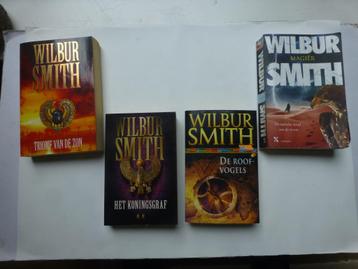 4x Wilbur Smith, Koningsgraf, roofvogels, magiër,  etc beschikbaar voor biedingen