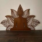 Boeddha lotus mandala Buddha Cortenstaal decoratie, Ophalen of Verzenden, Nieuw
