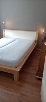 Bed 160x210 met 2x Auping spiraal, Huis en Inrichting, 160 cm, Gebruikt, 210 cm, Hout