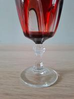Set van 6 vintage aperitief/borrelglaasjes Luminarc Rubilux, Antiek en Kunst, Ophalen of Verzenden