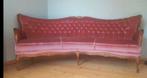 Bank roze vintage gebogen barok mohair, Ophalen