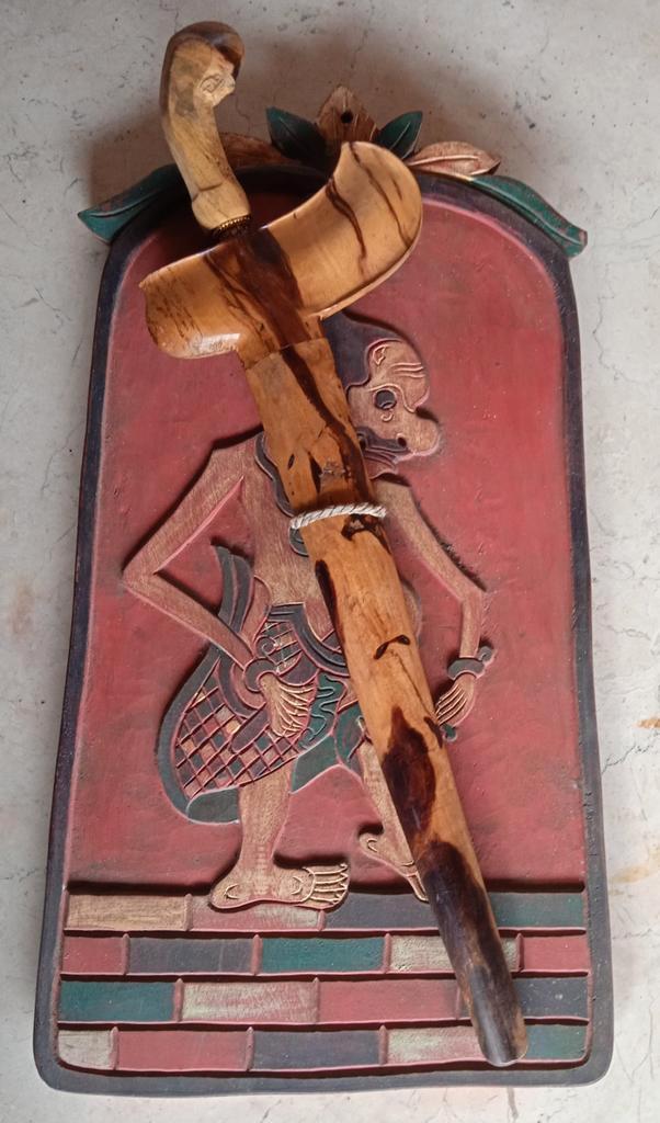 Blawong, keris drager, wandbord, Antiek en Kunst, Kunst | Niet-Westerse kunst, Ophalen of Verzenden